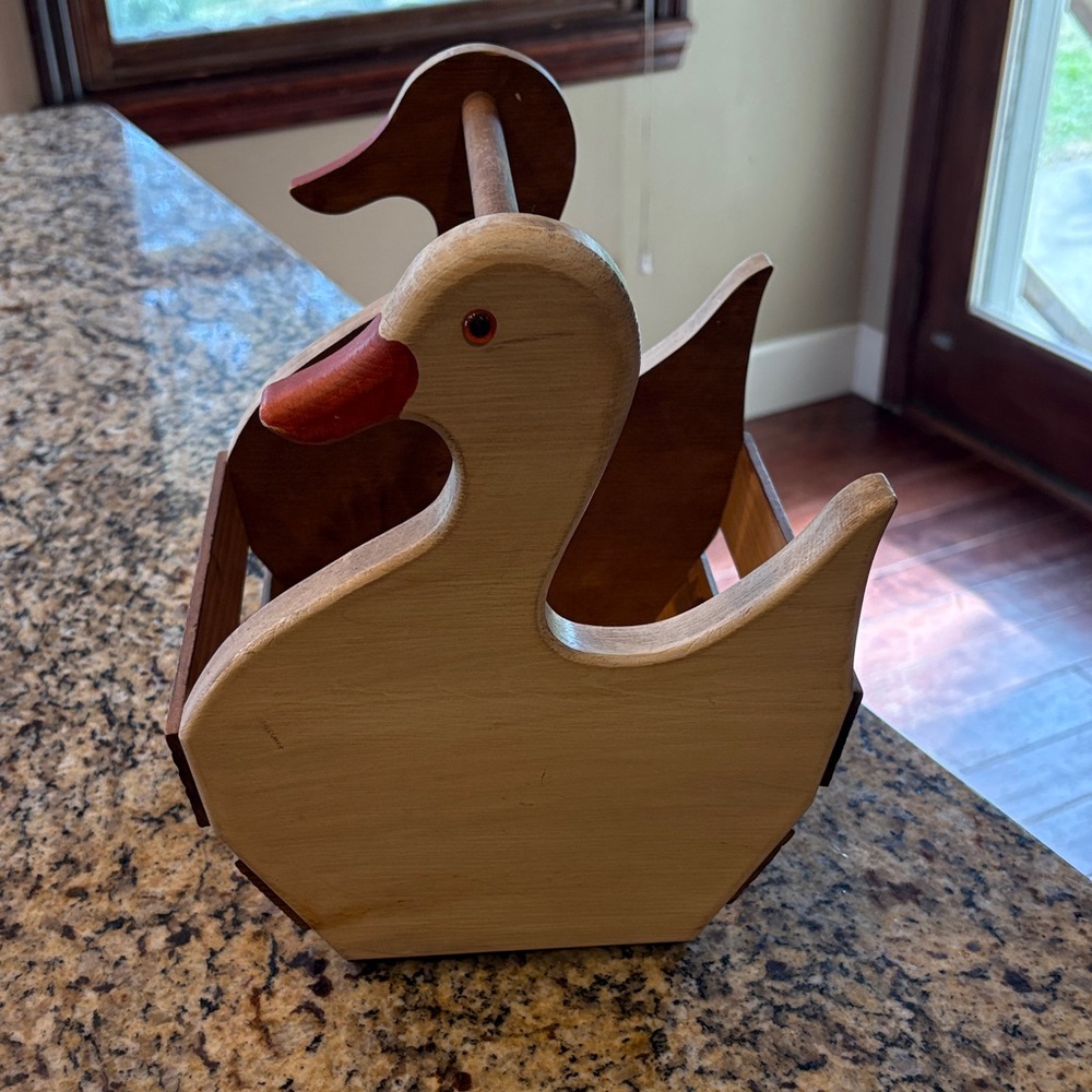 Wooden Duck Home Accent